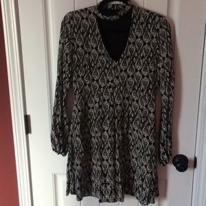 Long sleeve choker dress